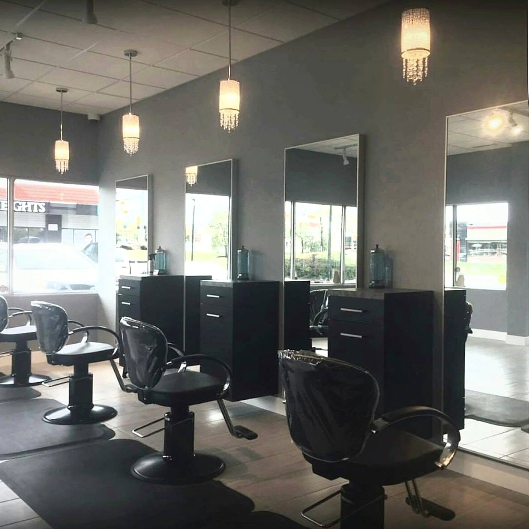 Stylist at work in a warm salon